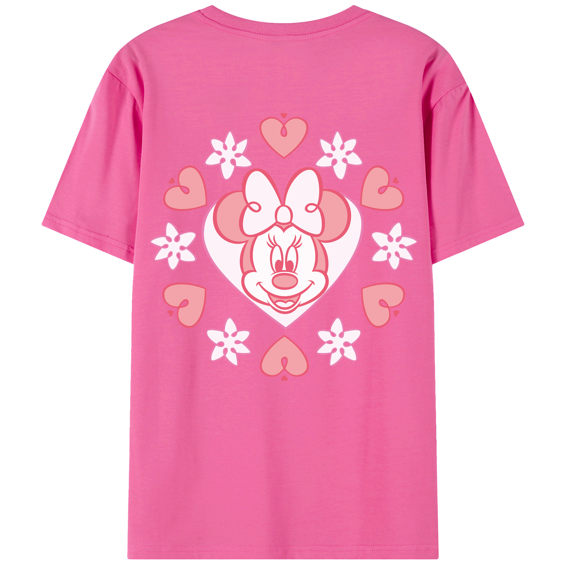 （画像用） ミッキーマウス Mickey Mouse レディース半袖Tシャツ(バックプリント)
